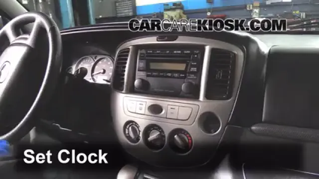 2006 Mazda Tribute S 3.0L V6 Reloj Fijar hora de reloj